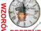ZEGAR ŚCIENNY DREWNIANY @ VINTAGE @ RETRO @ 34cm @