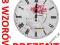ZEGAR ŚCIENNY DREWNIANY @ VINTAGE @ RETRO @ 34cm @