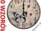 ZEGAR ŚCIENNY DREWNIANY @ VINTAGE @ RETRO @ 34cm @