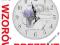 ZEGAR ŚCIENNY DREWNIANY @ VINTAGE @ RETRO @ 34cm @
