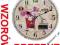 ZEGAR ŚCIENNY DREWNIANY @ VINTAGE @ RETRO @ 34cm @