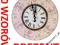 ZEGAR ŚCIENNY DREWNIANY @ VINTAGE @ RETRO @ 34cm @