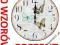 ZEGAR ŚCIENNY DREWNIANY @ VINTAGE @ RETRO @ 34cm @