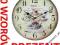 ZEGAR ŚCIENNY DREWNIANY @ VINTAGE @ RETRO @ 34cm @