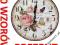 ZEGAR ŚCIENNY DREWNIANY @ VINTAGE @ RETRO @ 34cm @