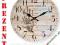 ZEGAR ŚCIENNY DREWNIANY @ VINTAGE @ RETRO @ 34cm @