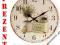 ZEGAR ŚCIENNY DREWNIANY @ VINTAGE @ RETRO @ 34cm @