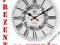 ZEGAR ŚCIENNY DREWNIANY @ VINTAGE @ RETRO @ 34cm @