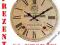 ZEGAR ŚCIENNY DREWNIANY @ VINTAGE @ RETRO @ 34cm @