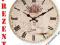 ZEGAR ŚCIENNY DREWNIANY @ VINTAGE @ RETRO @ 34cm @