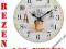 ZEGAR ŚCIENNY DREWNIANY @ VINTAGE @ RETRO @ 34cm @
