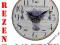 ZEGAR ŚCIENNY DREWNIANY @ VINTAGE @ RETRO @ 34cm @