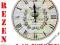 ZEGAR ŚCIENNY DREWNIANY @ VINTAGE @ RETRO @ 34cm @