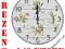 ZEGAR ŚCIENNY DREWNIANY @ VINTAGE @ RETRO @ 34cm @