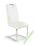 KRZESŁO METALOWE EKOSKÓRA K145 BIAŁE HALMAR NEW
