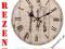 ZEGAR ŚCIENNY DREWNIANY @ VINTAGE @ RETRO @ 34cm @