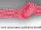 ~FUKSIK~ tasiemka wstążka 25mm czerwona AŻUROWA 1m
