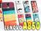 LENOVO A850 | Kolorowe ETUI DESIGN + 2x FOLIA