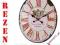 ZEGAR ŚCIENNY DREWNIANY @ VINTAGE @ RETRO @ 49cm @