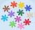 Kwiatek SCRAPKI kwiatki płatek 2,5cm mix