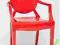 KRZESŁO INSPIROWANE ROYAL CZERWONE D2 PODŁOKIETNIK