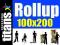 ROLLUP roll-up roll up baner 100x200  PROJEKT FREE