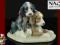 Nao Lladro Dwa szczeniaczki, pies sygnowana