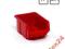 10 x CZERWONY POJEMNIK MAGAZYNOWY 165x110x75
