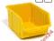 ŻÓŁTY POJEMNIK MAGAZYNOWY 350x220x165