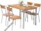 FUNKCJONALNY ZESTAW STÓŁ + 4 KRZESŁA KUCHNIA Riga