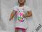 Komplet dziewczęcy bluzka krótkie spodenki 86/92