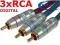 Kabel 3xRCA - 3x RCA component DIGITAL HQ - 2,5m