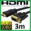 KABEL VGA-HDMI 3m GOLD FULL HD D-Sub LAPTOP TV