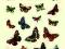 OLD-TIME MINI BUTTERFLIES STICKERS (POCKET-SIZE