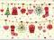 FOLK ART GARLAND SMALL BOXED CARDS (CHRISTMAS