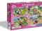 Puzzle 2 x 20 + 2 x 60 el.  Myszka Minni