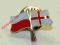 Przypinka pin wpinka flaga POLSKA-Anglia pamiątka