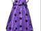 Klasyczna elegancka sukienka fiolet róż 86 Lilia