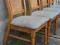 Stylowe,dębowe,stabilne krzesła,kpl.4 szt.rattan