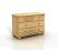 Komoda drewniana sosnowa EMIL 2+2 na kulach