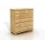Komoda drewniana sosnowa EMIL 2+4 na kulach
