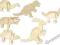 ~ PUZZLE DREWNIANE 3D ~ DINOZAURY MIKRO-SERIA ~