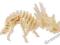 ~ PUZZLE DREWNIANE 3D ~ DINOZAUR MINI STYRAKOZAUR