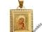 Medalik złoty - Matka Boska z Dzieciątkiem. Au585.