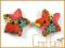 Guziki 1,8cm drewniane gwiazdki scrapbooking 2szt.
