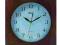 008 ZEGAR ŚCIENNY KWARCOWY PŁYNĄCY DREWNO SKLEP !!
