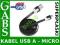 K52 KABEL USB A MICRO MIKRO SUPERPŁASKI TABLET CZA