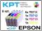 8x Tusz Epson 0711 XL D120 78 92 DX4000 4050 4400