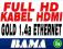 KABEL HDMI-HDMI 3,0 M GOLD 1.4a 3D ETHERNET FERRYT