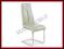Eleganckie Krzesło K142 szare eskóra chrom HALMAR